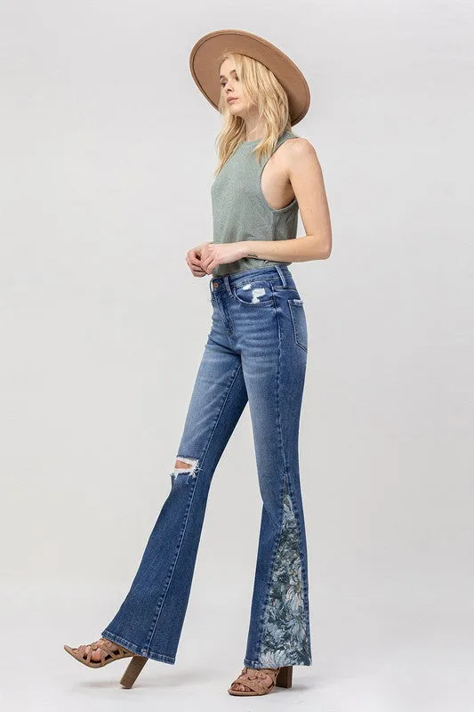 Bella HR Stretch Flare W/Side Blocking Panels By Vervet