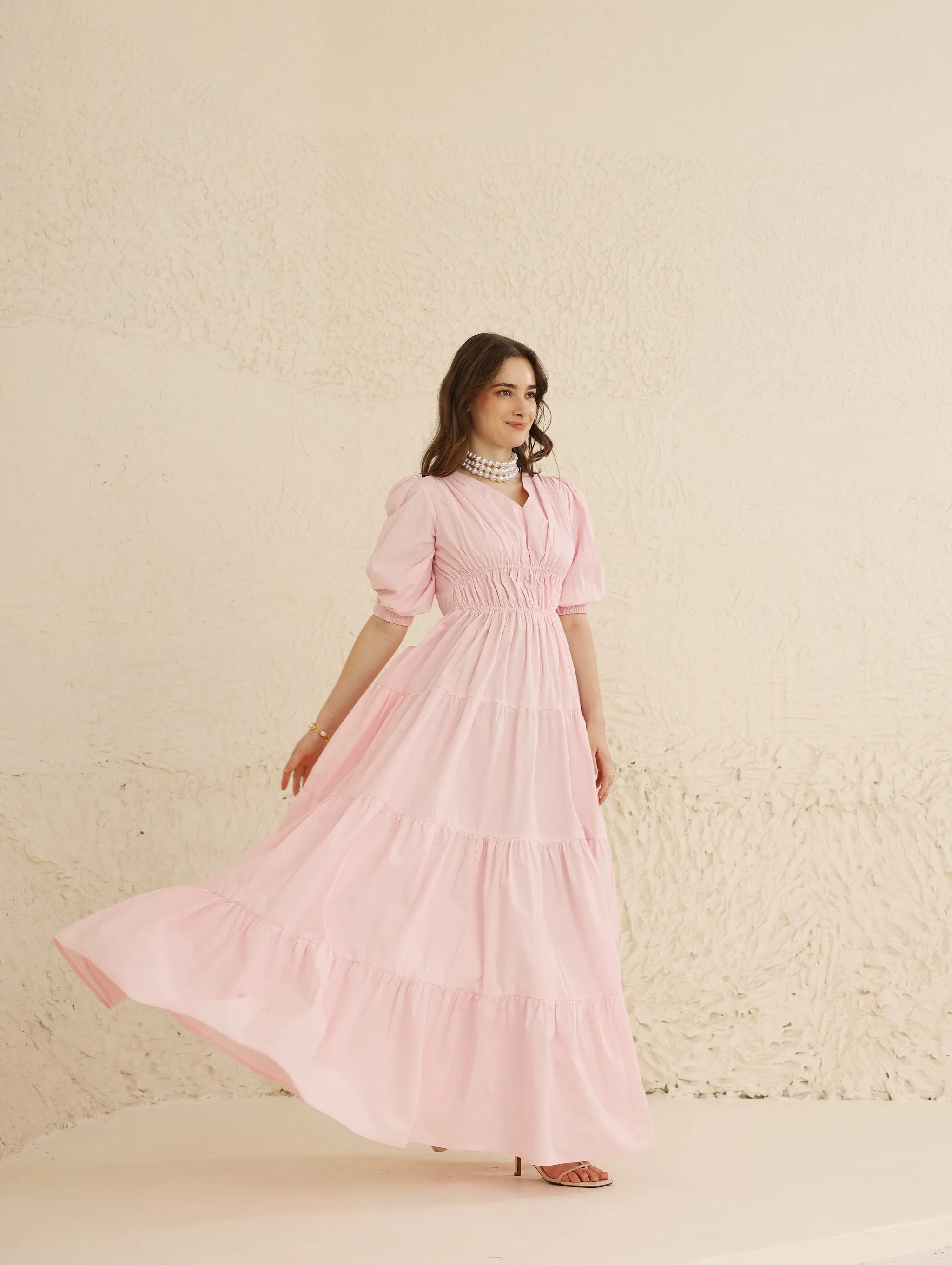 Cecelia Dress (Powder Pink)