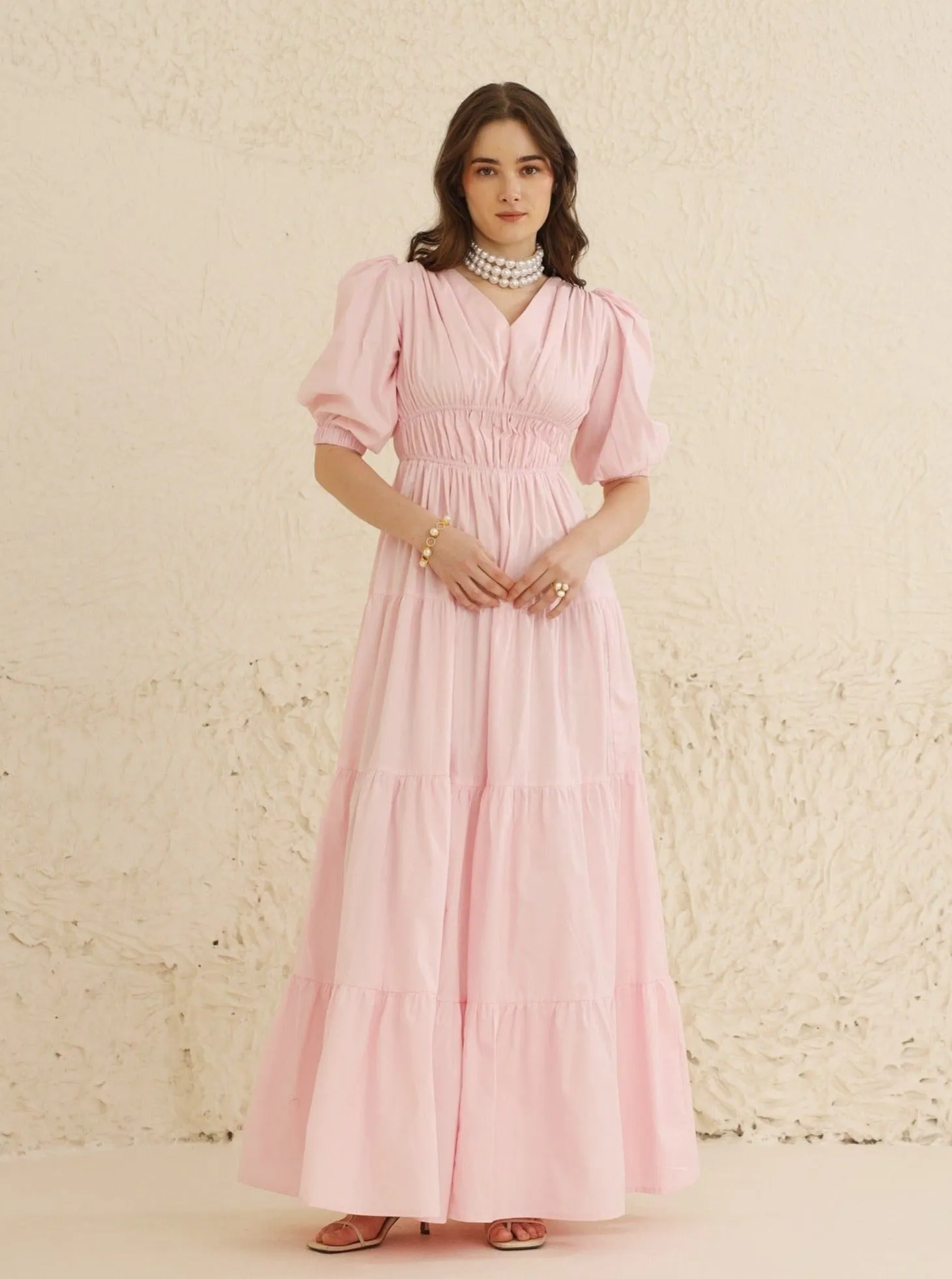 Cecelia Dress (Powder Pink)