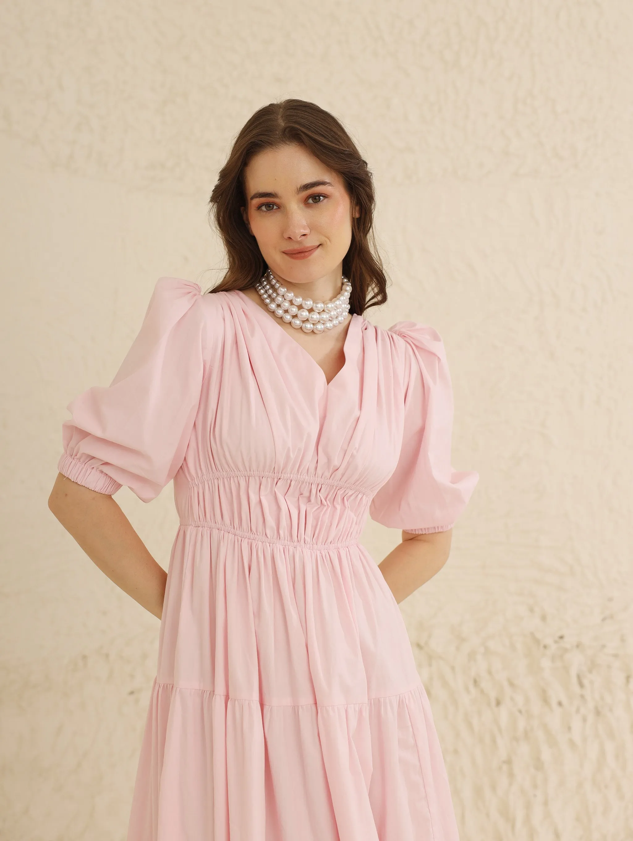 Cecelia Dress (Powder Pink)