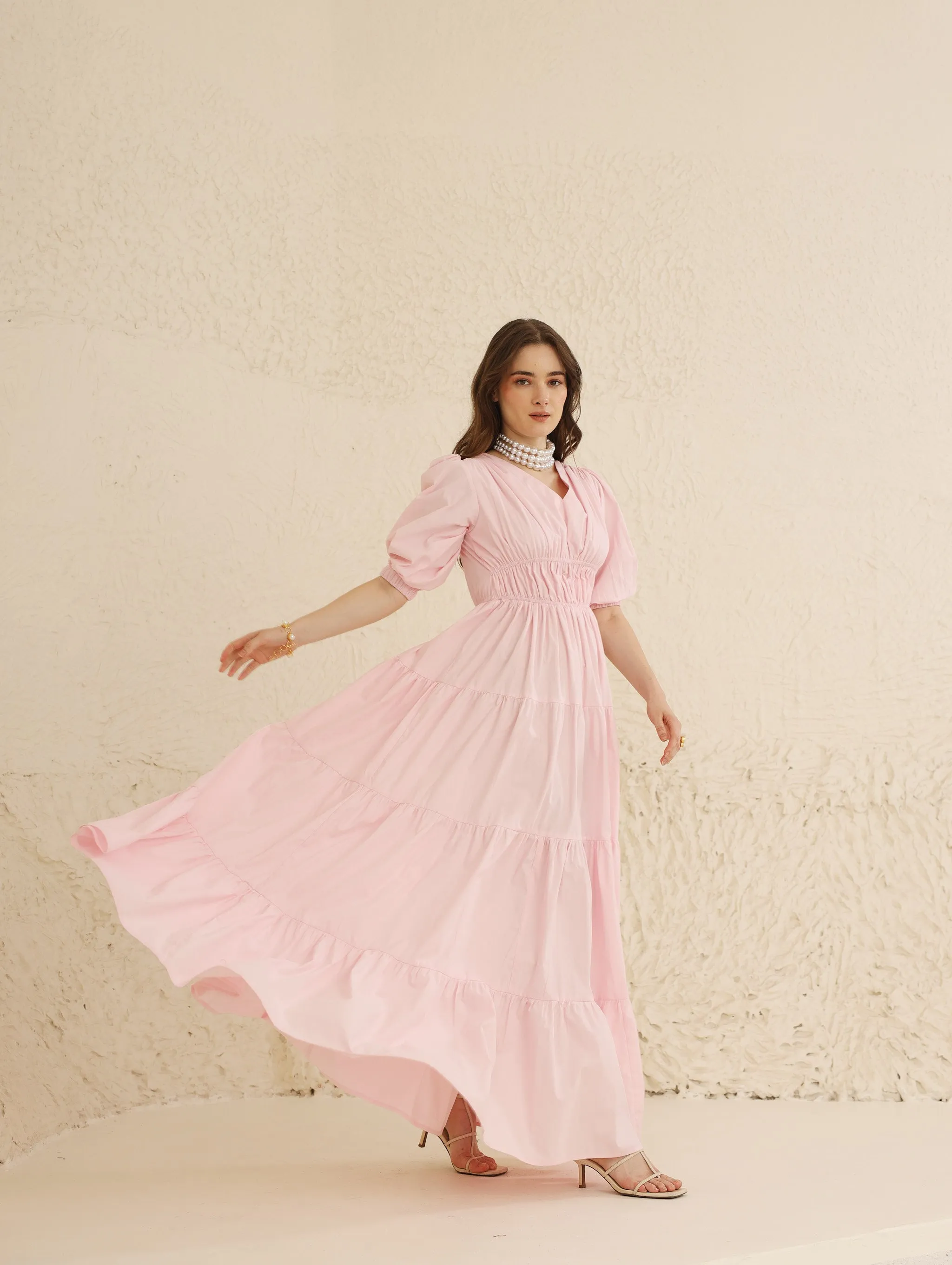 Cecelia Dress (Powder Pink)