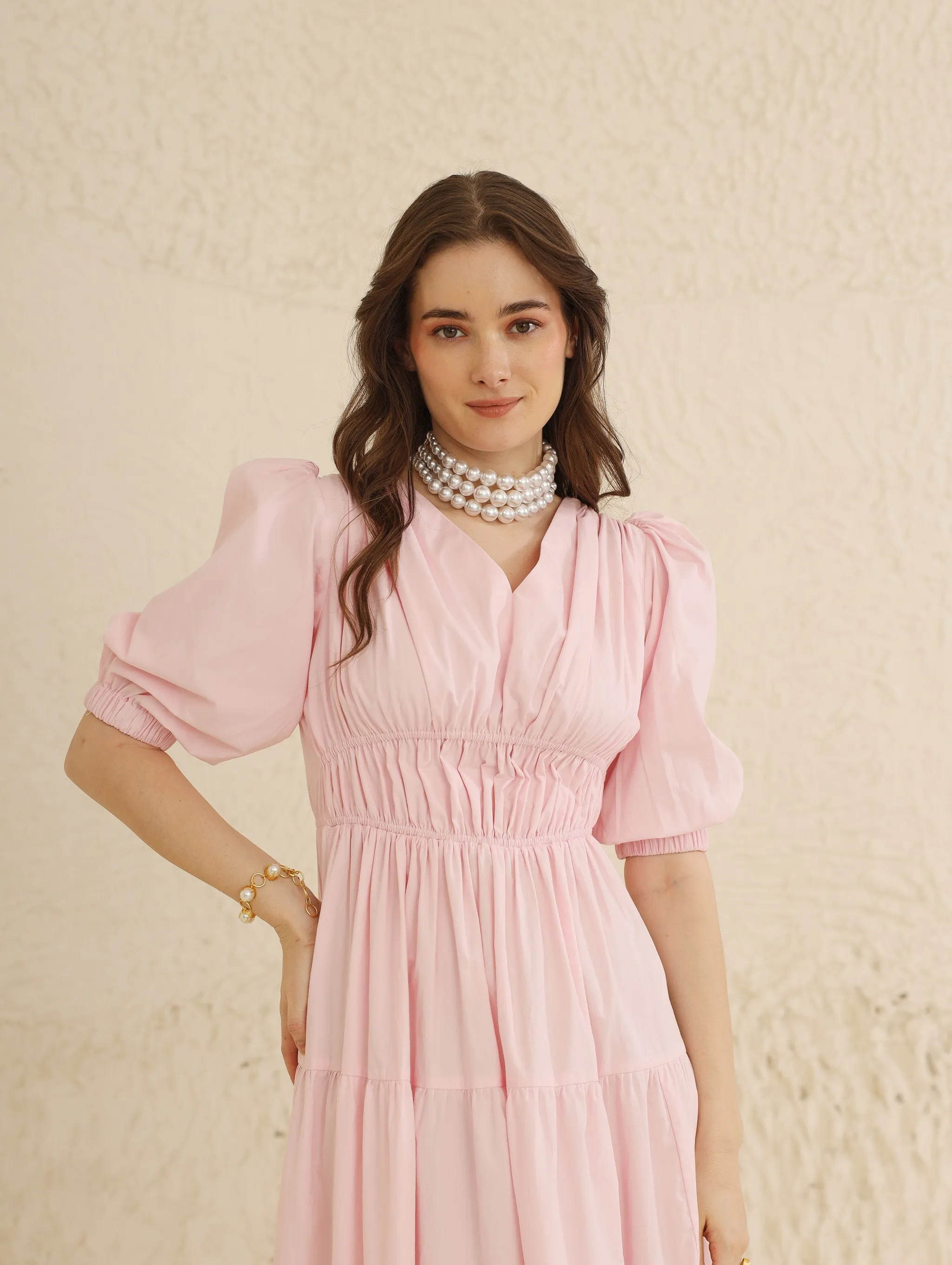 Cecelia Dress (Powder Pink)