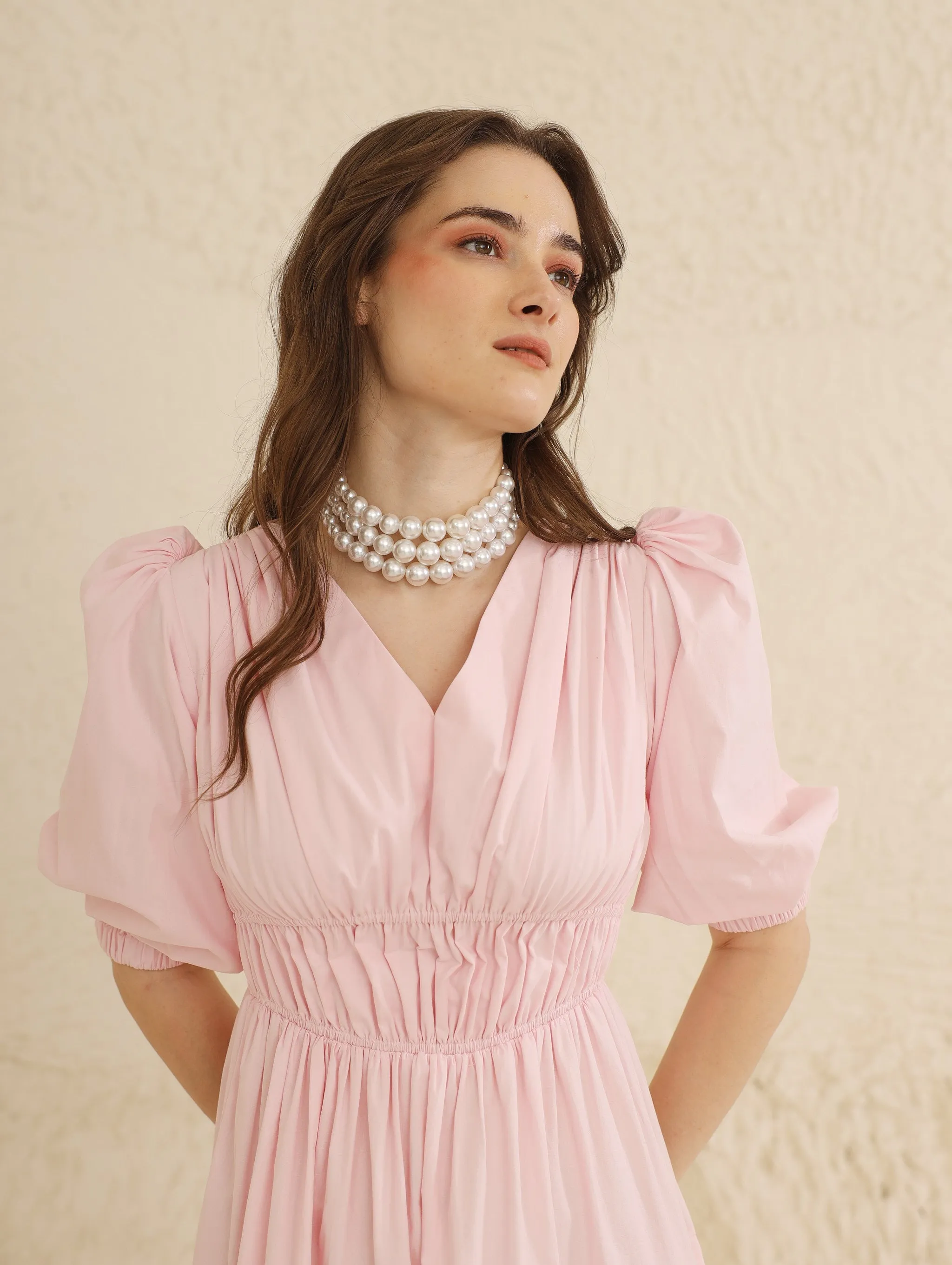 Cecelia Dress (Powder Pink)