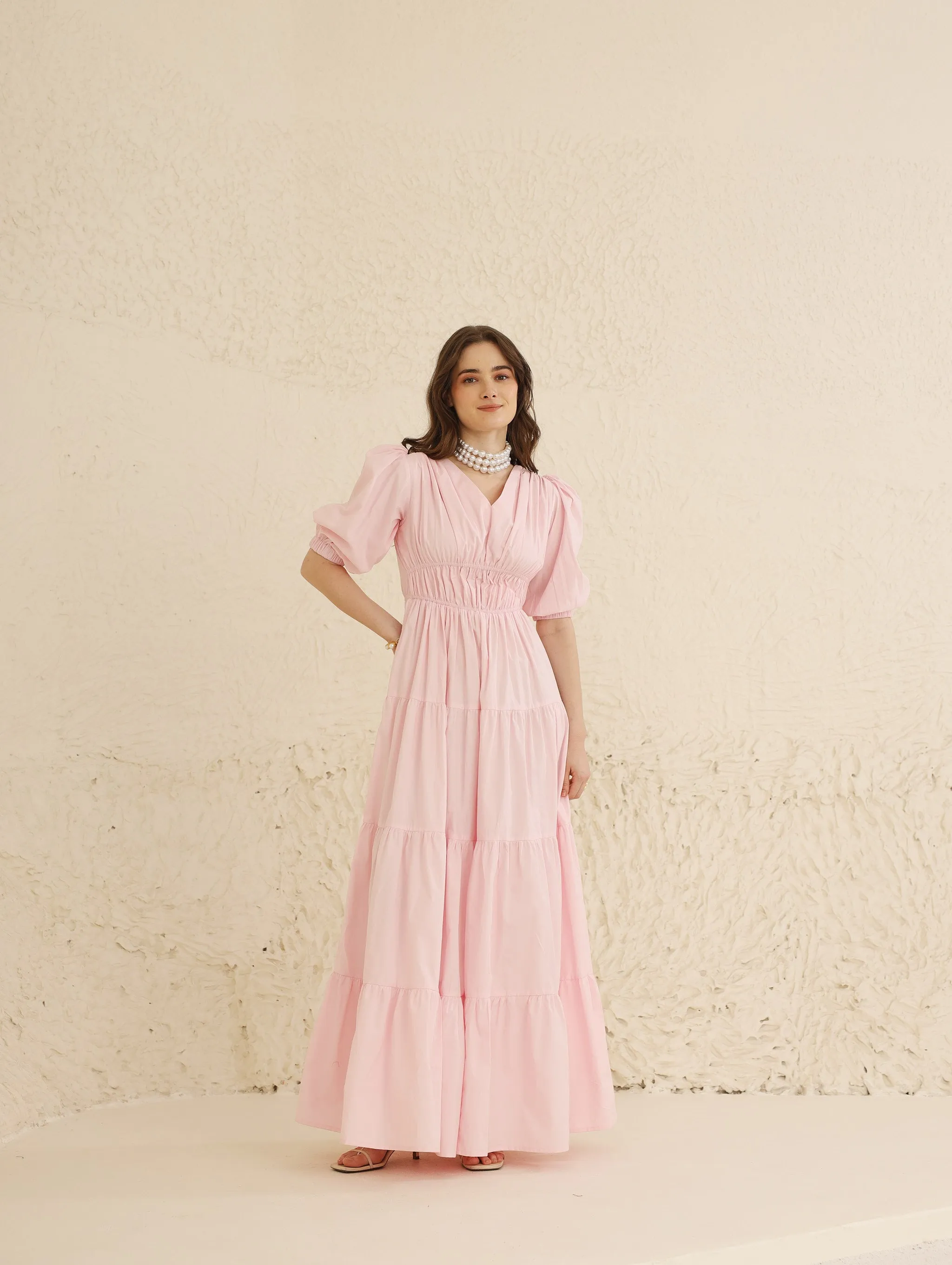 Cecelia Dress (Powder Pink)