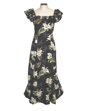 Classic Orchid Hawaiian Muumuu Dress