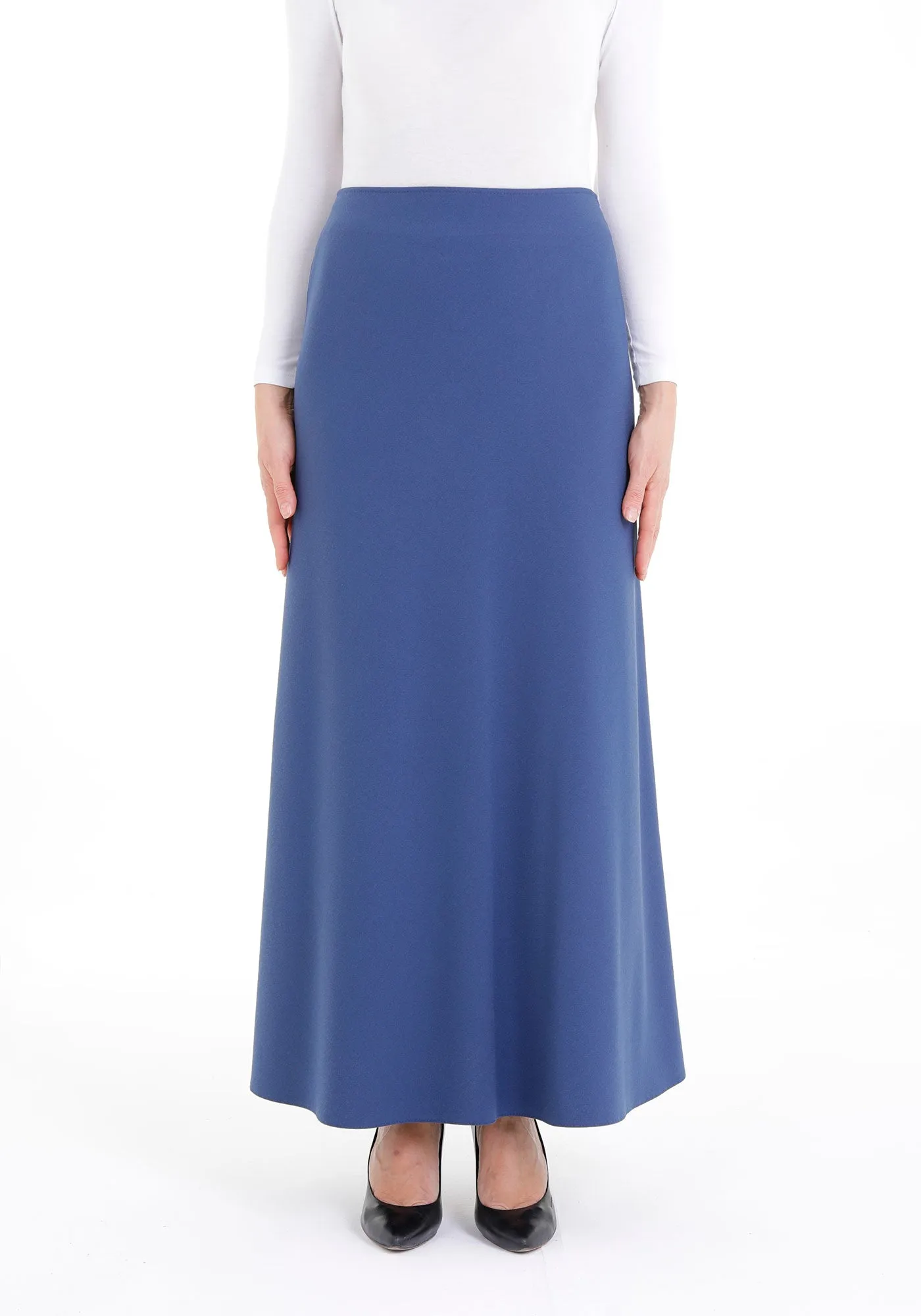Indigo A-Line Style Comfy Maxi Dress Skirt