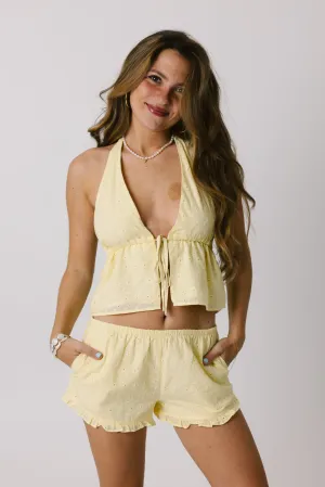 Island Hour Shorts in Yellow
