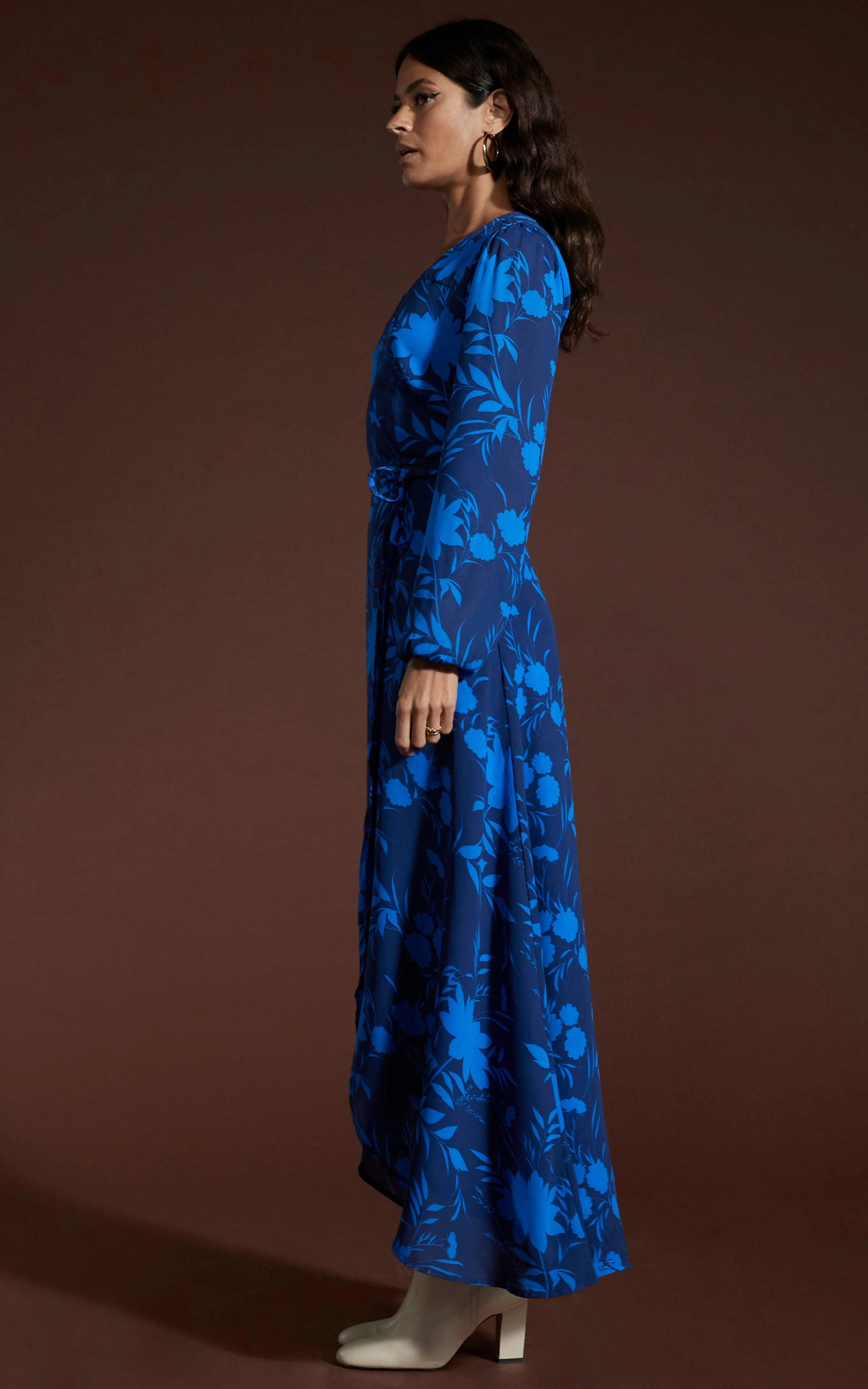 Jagger Maxi Dress in Silhouette Dark Blue