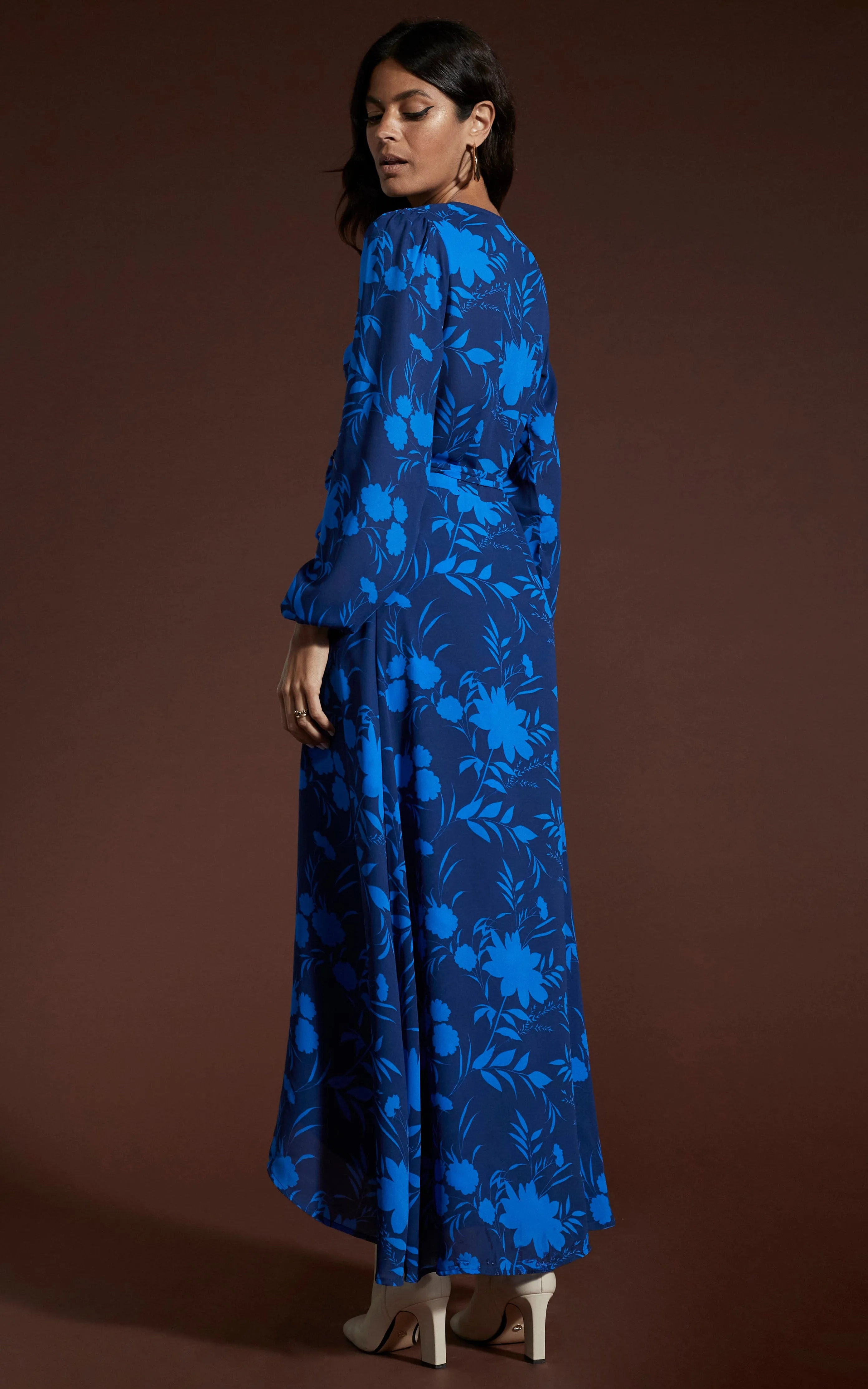 Jagger Maxi Dress in Silhouette Dark Blue