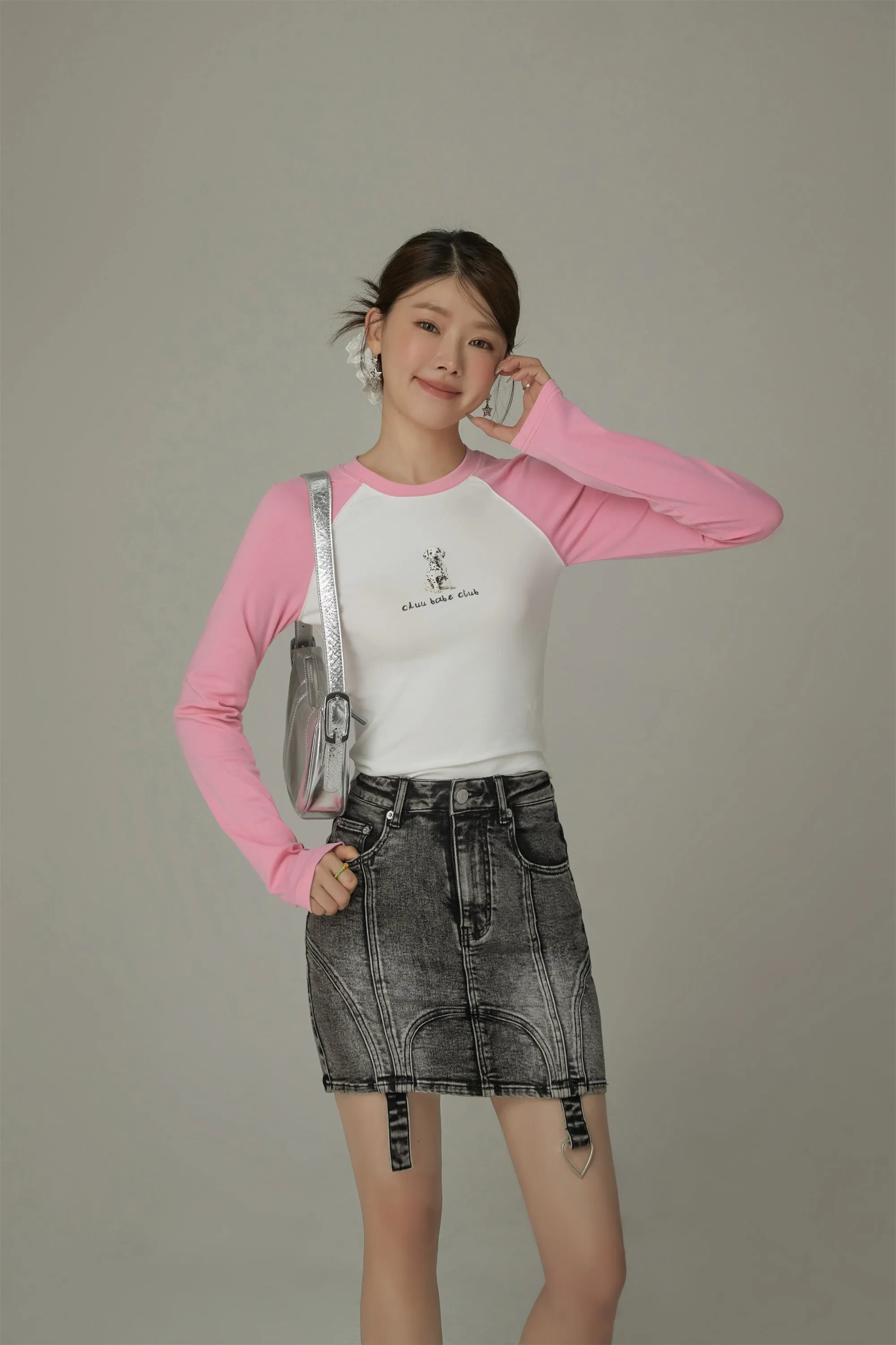 Lgo Casual Slim Raglan Color T-Shirt
