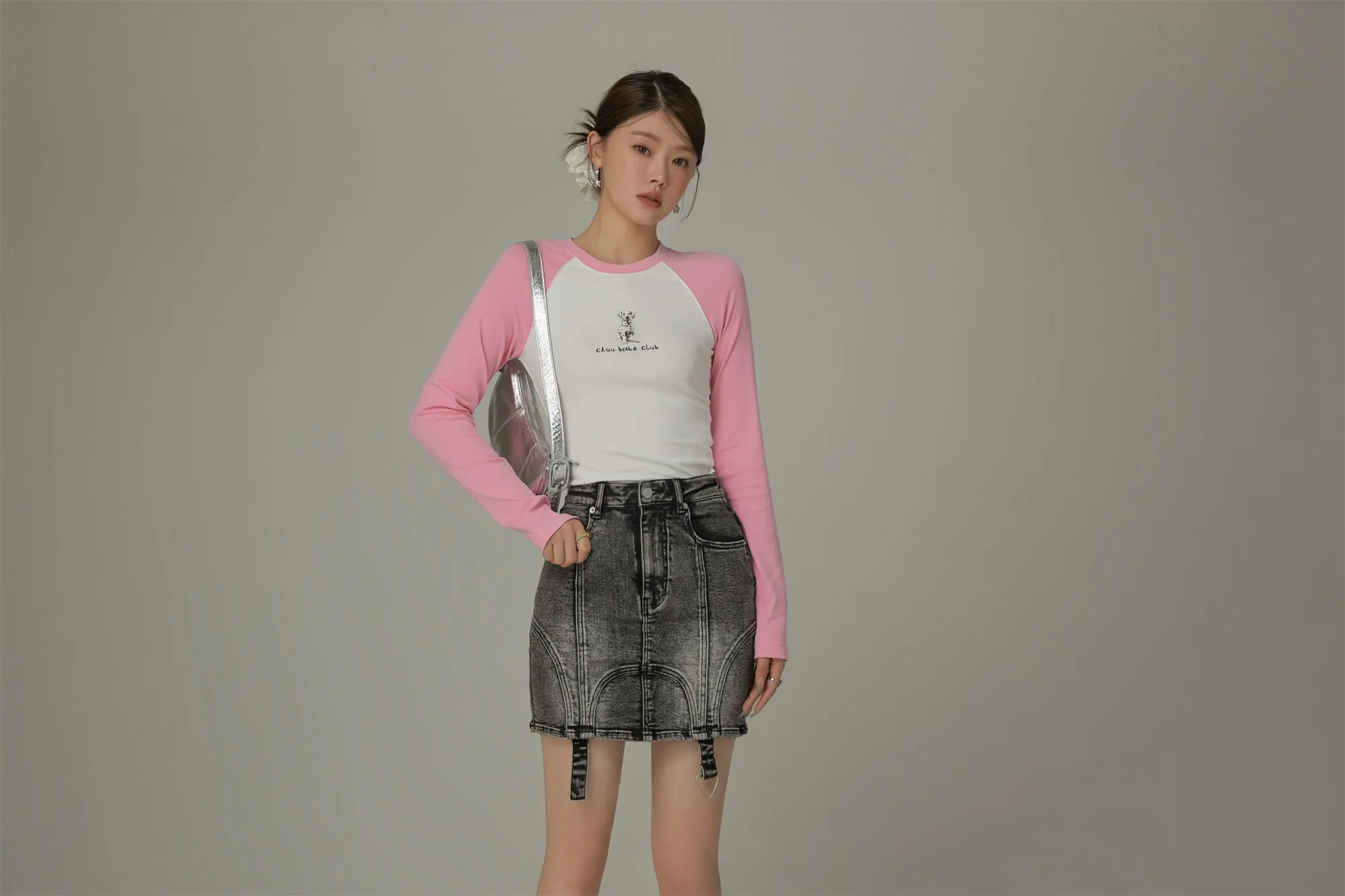 Lgo Casual Slim Raglan Color T-Shirt
