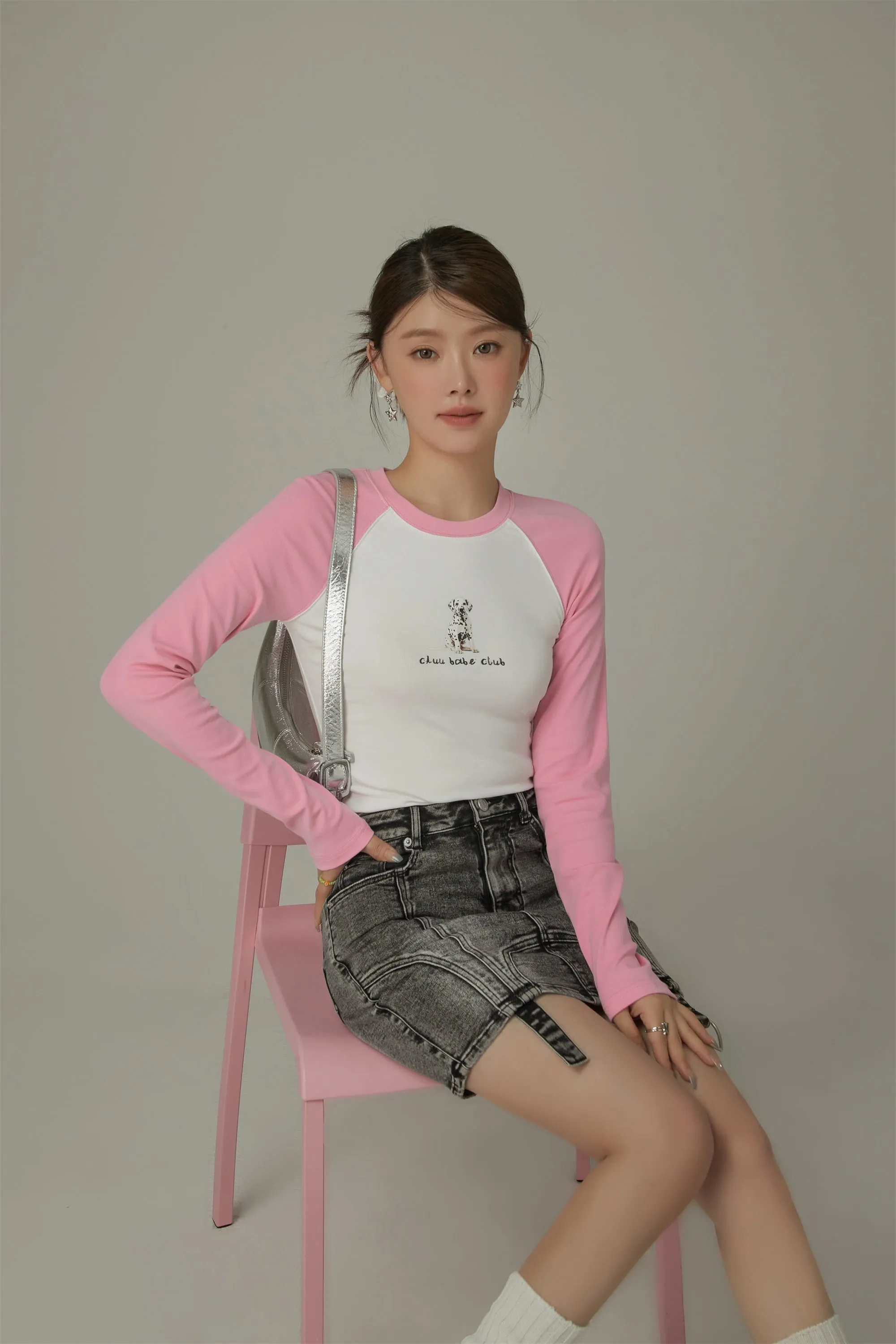 Lgo Casual Slim Raglan Color T-Shirt