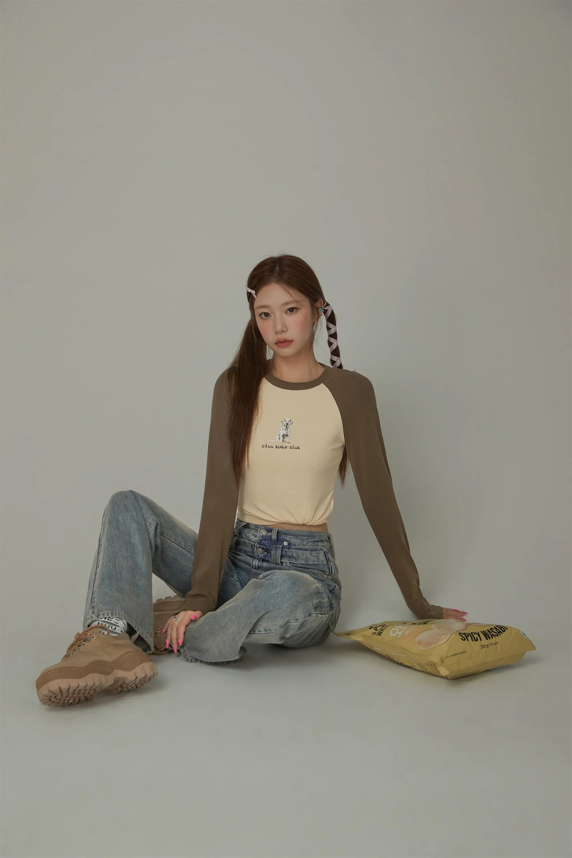 Lgo Casual Slim Raglan Color T-Shirt