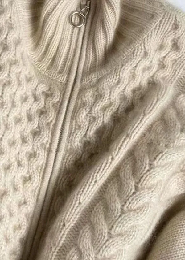 Magdalena - Kasjmier vest met hoge halslijn