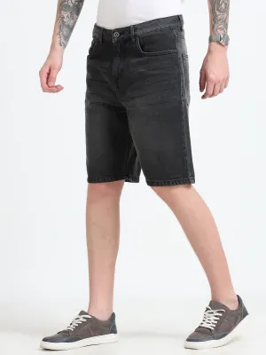 Marlowe - Relaxed Denim Shorts - Gray