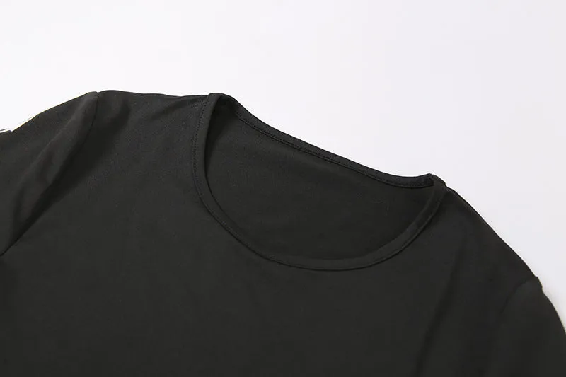 MB FASHION BLACK T SHIRT AND SHORTS SET 3317R