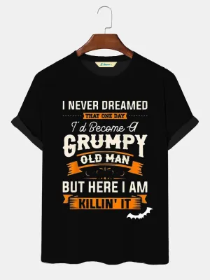 Men's Halloween Casual Crew Neck Short Sleeve T-Shirt