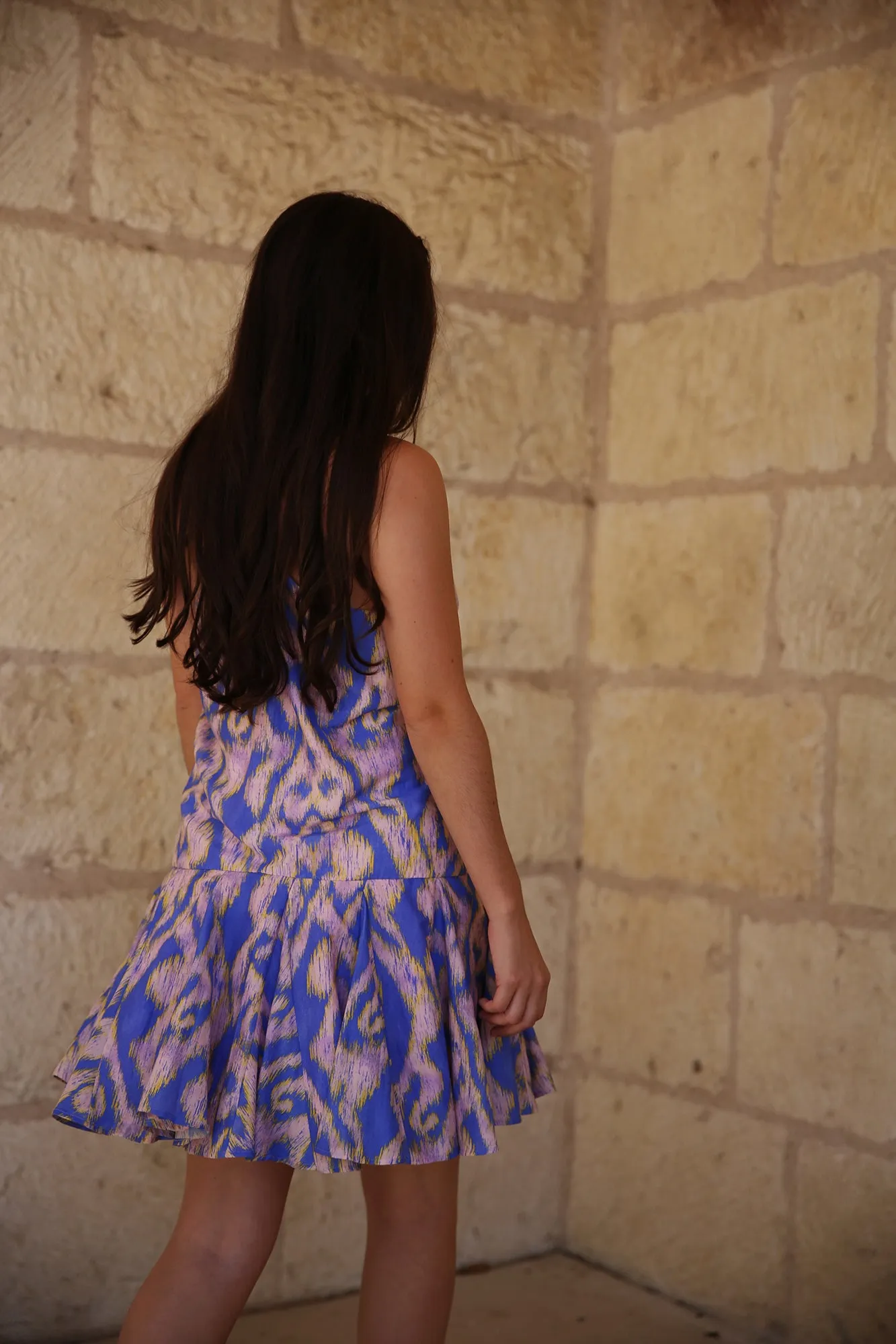 Moreno Jean Short Dress Ethnic Lavender
