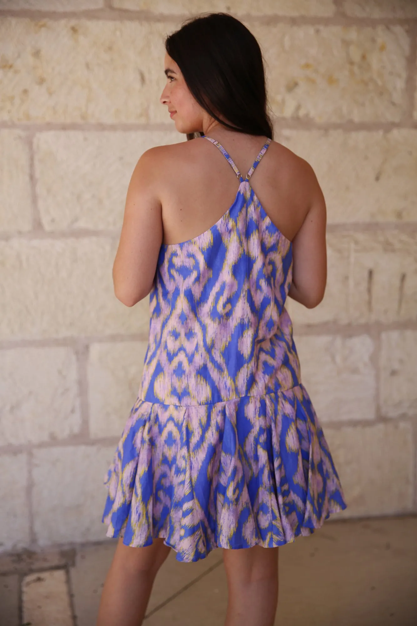 Moreno Jean Short Dress Ethnic Lavender
