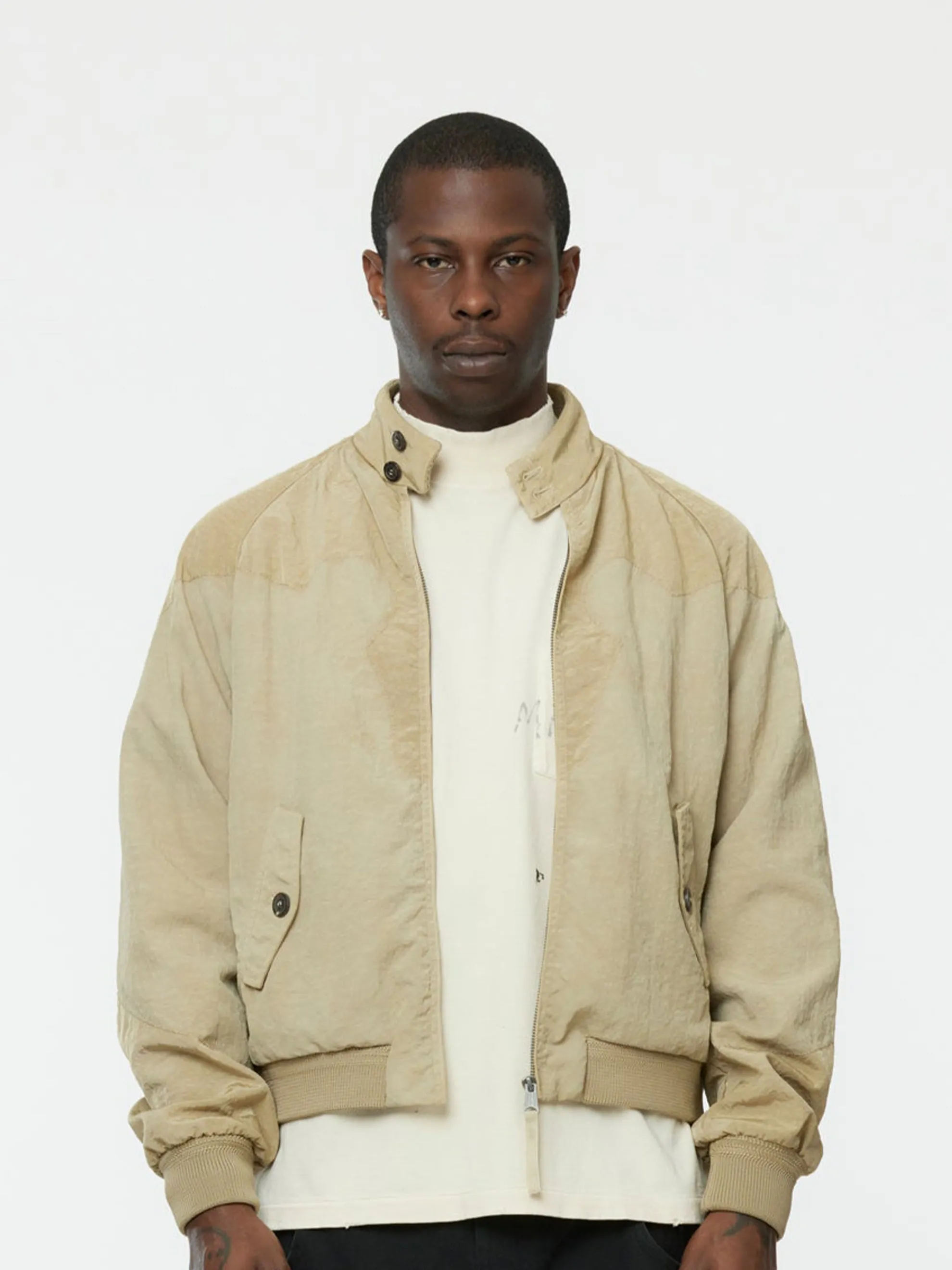 Moto Zip Sports Jacket (Beige)