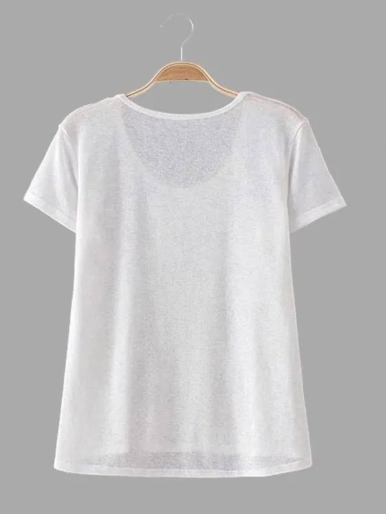 OEM ODM Round Neck Short Sleeve Fashion T-Shirt