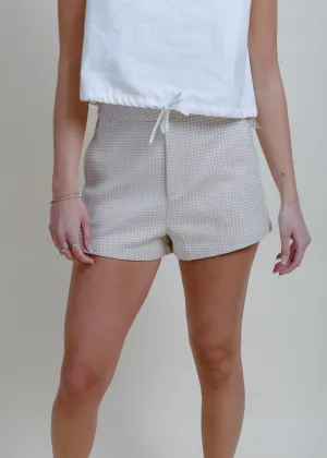 Office Day Textured Shorts - Oatmeal