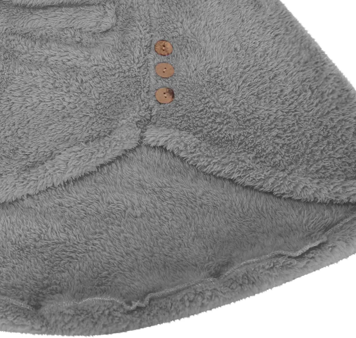 TANGNADE Dressy Winter Jackets for Women 2024 Trendy Plus Size Button Plush Hooded Loose Cardigan Wool Coat Winter Jacket