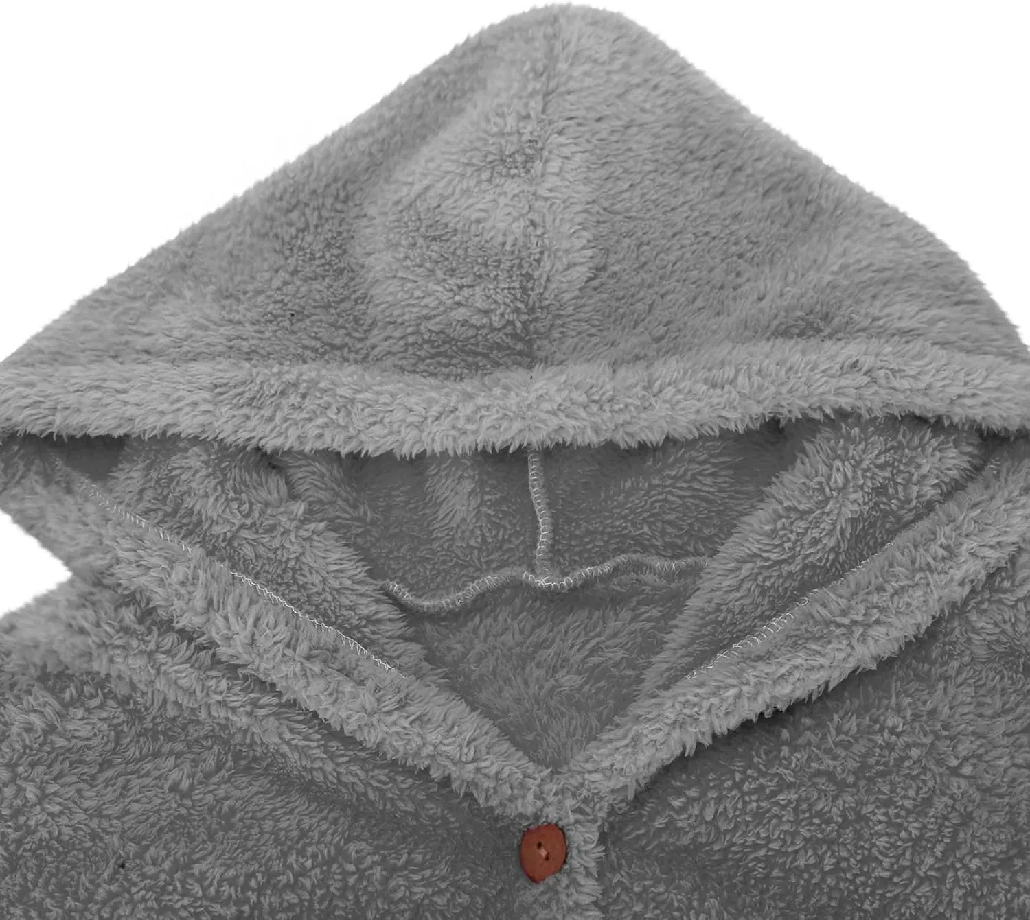 TANGNADE Dressy Winter Jackets for Women 2024 Trendy Plus Size Button Plush Hooded Loose Cardigan Wool Coat Winter Jacket