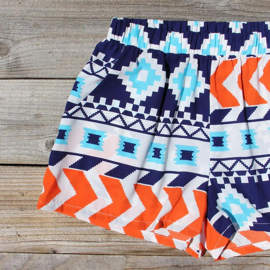 The Billy Native Shorts in Blue