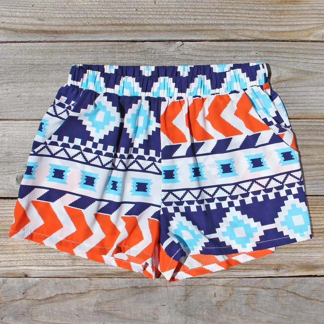 The Billy Native Shorts in Blue