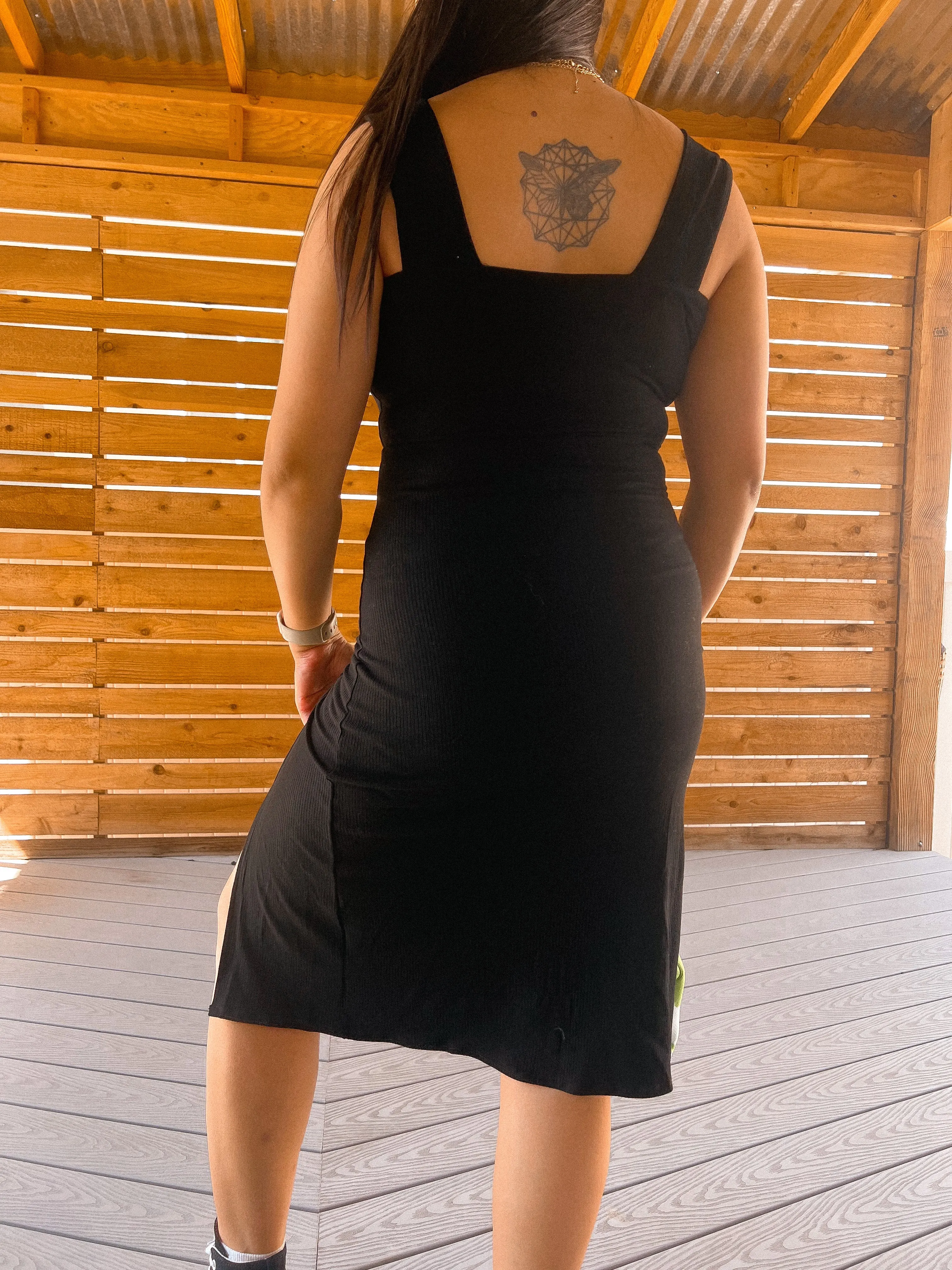 the reset side slit dress