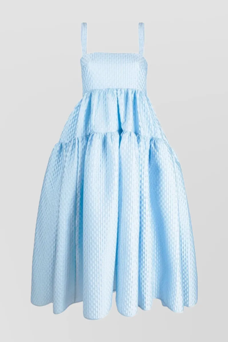 Tiered maxi dress with wrap detail