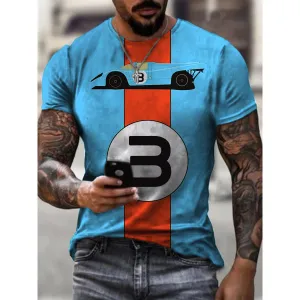 Vintage No. 3 Racing Casual T-Shirt